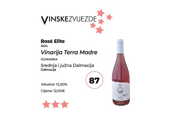 Vinske zvijezde- Srebro za Terra Madre Rose Elite 2024